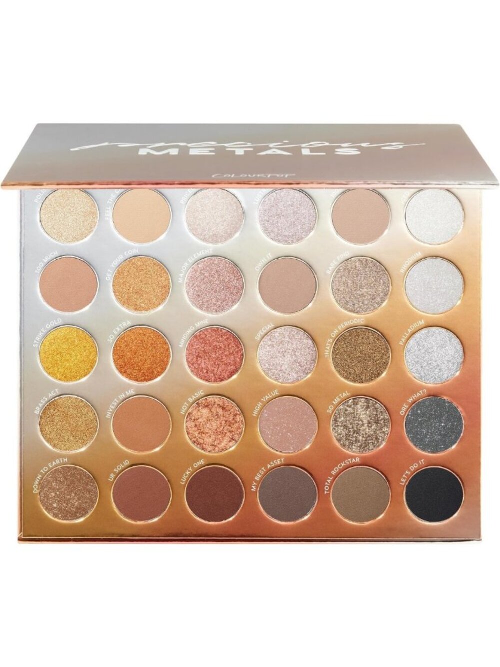 High-Pigment Eyeshadow Palette - Matte, Metallic & Glitter Finishes
